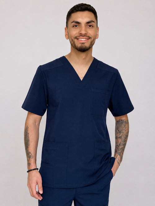 Polera Clínica Antifluido Hombre