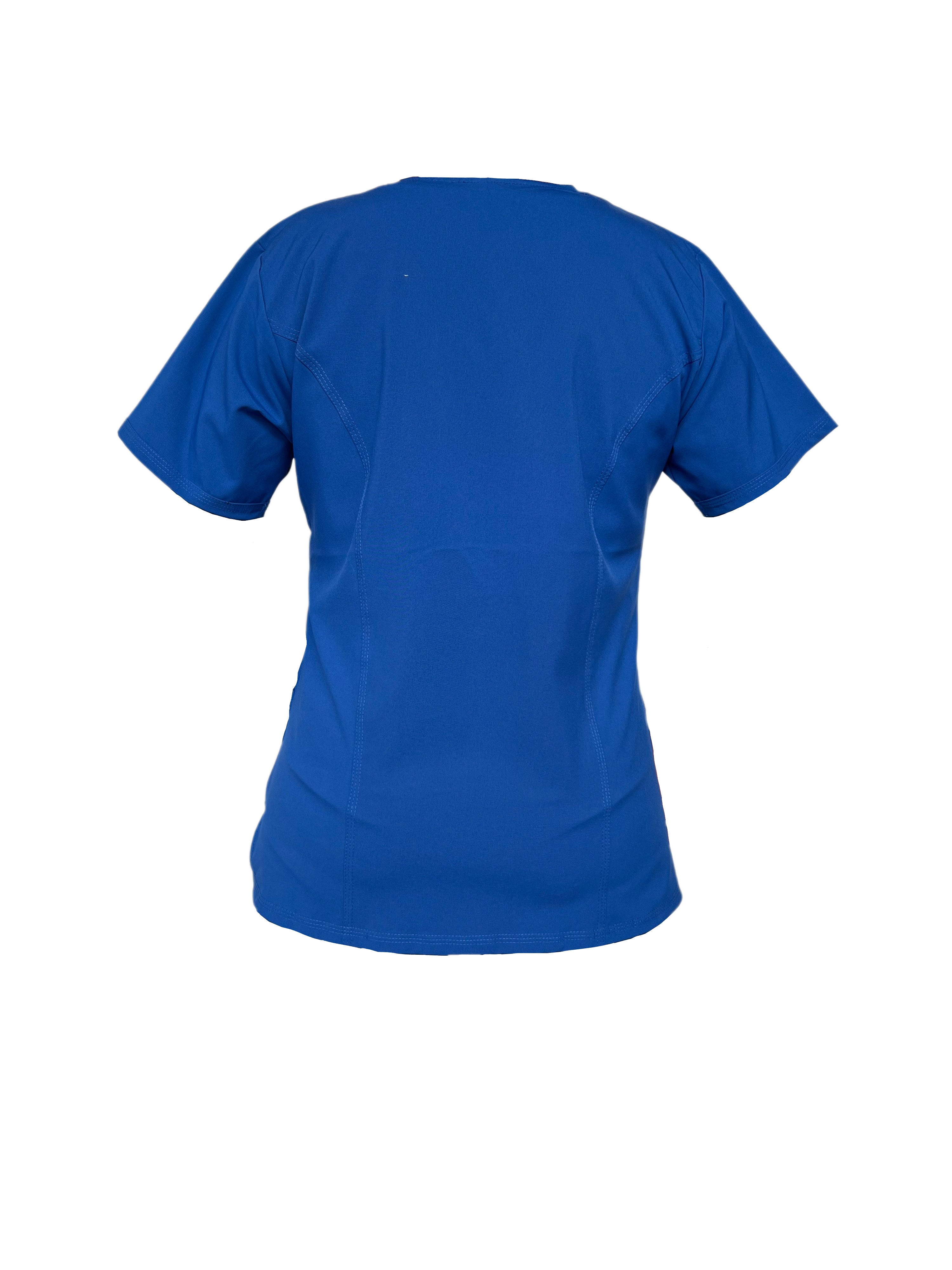 Top Clínico Maite Antifluido Mujer - Azul rey