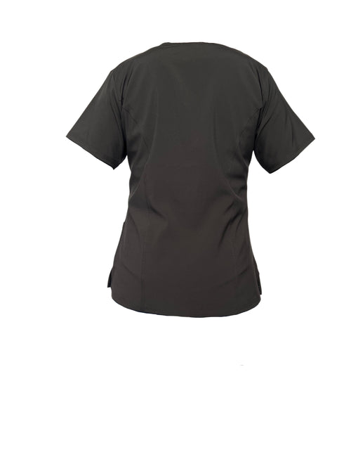 Top Clínico Maite Antifluido Mujer - Negro